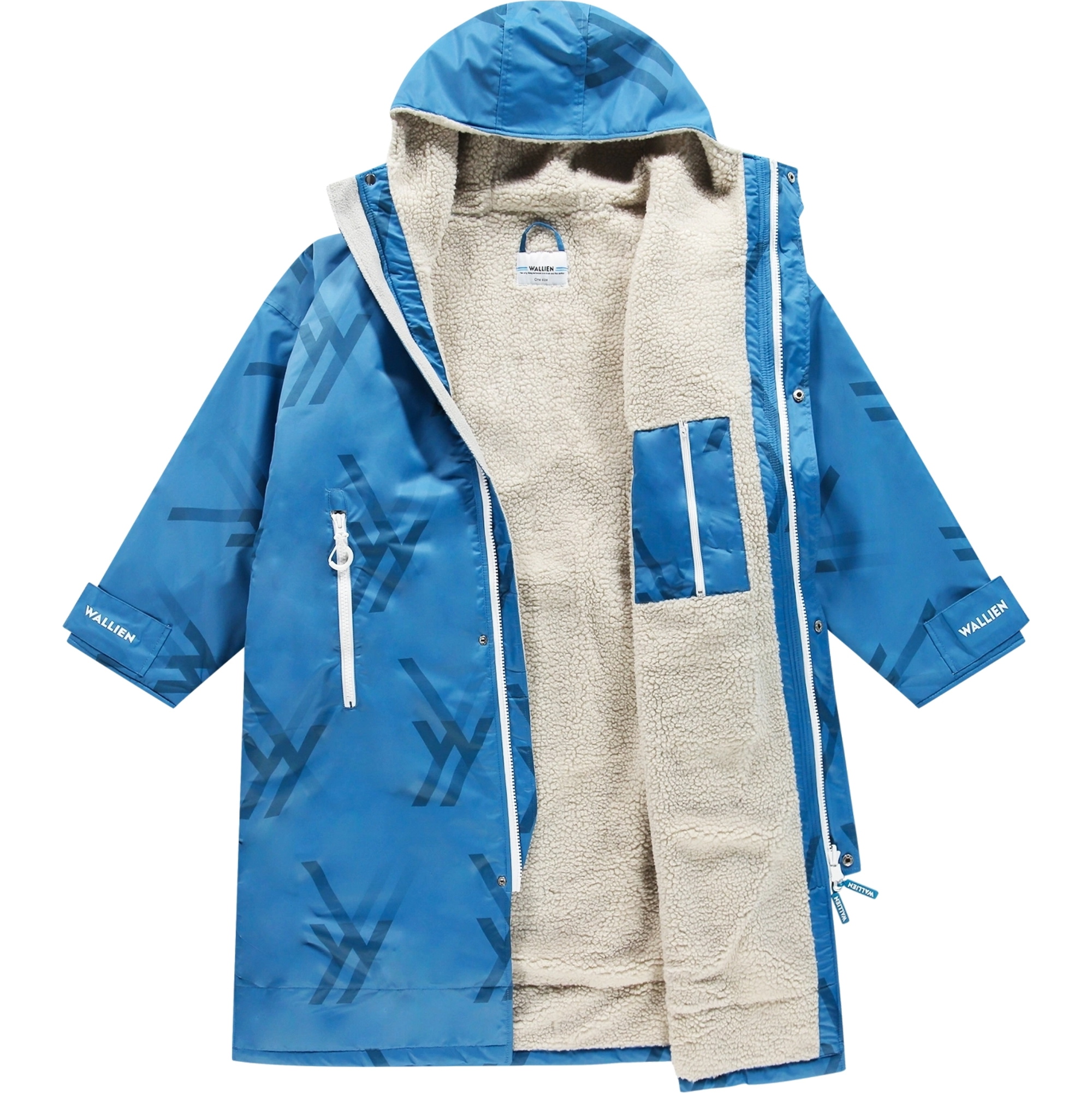 2026 Wallien Womens Changing Robe 107003001 - Blue Logo Print